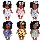 25CM Милый Мягкий Силиконовый Сустав Движимый Реалистичный Африканский Черный Кукла-реборн для Детей в Подарок