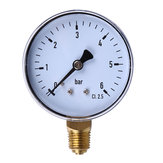 TS-60-6 Medidor de pressão mini manômetro Dial Compressor de ar Medidor de pressão hidráulica Ferramenta de medição precisa