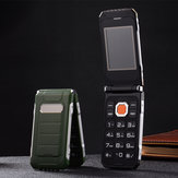 Hodoo X7 Flip Phone 2.4 '' 2800 mAh Grande CAIXA FMDual Lanterna Dual SIM Card Longa Espera Feature Telefone