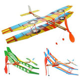 DIY Rzut ręką Latająca zabawka Samolot Elastic Gumowe napędzane samolotem Zestaw modeli zabawek