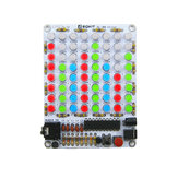 EQKIT® Unassemble 8*8 Audio Spectrum Level Indicator Acoustical Spectrum Light Audio Indicator Kit DIY Electronic Parts