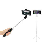 Bakeey Soporte de escritorio para trípode de palo de selfie con control remoto bluetooth de 360 grados para teléfono