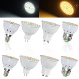 Lâmpadas LED E14 E27 GU10 MR16 3.5W 72 SMD 3528 Luz Branco Pura/Branco Quente AC110V AC220V
