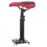 Assento de sela dobrável ajustável preto & vermelho para Ninebot KickScooter ES1 ES2 ES3 ES4 Scooter elétrico