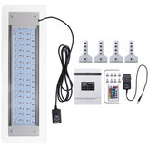 Luminária de aquário LED RGB com controle remoto de 9,5W e 48 LEDs, adequada para aquários de 40-56cm