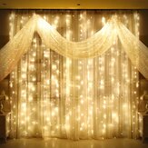 SOLMORE 3Mx3M 300LED 220V Outdoor Fairy String Lights Curtain Light Strings Xmas Wedding Party Decorations