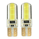 T10 W5W COB LED Autoseitenkeilmarkierungsleuchten Canbus-fehlerfreie Lizenzlampe Soft Gel 2W Weiß 2St 