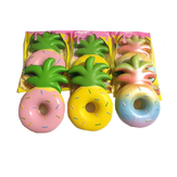 Vlampo Gommoso Jumbo Donut di Ananas Concesso in Licenza Lento Rialzo con Imballaggio Originale Collezione di Frutta Regalo Decorativo Giocattolo