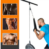 9 In 1 1.4/1.8/2.0/2.5M Fitness Pulley Cable Machine System Training Triceps Biceps Shoulders Chest Arm Hand Strength Training Kit