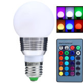 3W E27 LED RGB Lampadina Magica Dimmerabile 16 Colori che Regolabile con Telecomando AC85-265V