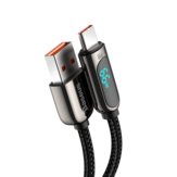 Cable Baseus 66W USB a USB-C Cable de transmisión de datos de carga rápida Línea 1/2 m de largo para DOOGEE S88 Pro para OnePlus 9 Pro para Xiaomi MI10