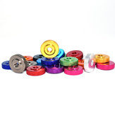 Suleve M4AN4 10Pcs M4 Knurled Thumb Nut w/ Collar Screw Spacer Washer Aluminum Alloy Multicolor