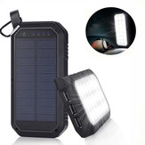 21 LED 8000mAh Tragbare Solarbetriebene Campinglampe 3 USB Mobiles Powerbank für iPhone, iPad Android