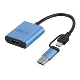 Type-C से HDMI कन्वर्टर USB-C से HDMI एक्सटेंशन कन्वर्शन कोर लाइन बाहरी ग्राफिक्स कार्ड मोबाइल फ़ोन कंप्यूटर के लिए