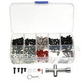 270 Stück Schraubenbox Sechskantschlüssel-Reparaturwerkzeug Satz für DIY-Reparatur