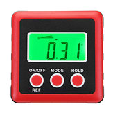 مقياس علبة زاوية رقمي 4 × 90 ° بشاشة عرض خلفية LCD مقاومة للماء ومؤشر الزاوية المحدد الأخضر