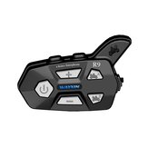 2Pcs WAYXIN R9 1500M Waterproof bluetooth 4 Riders Helmet Intercom Universal Pairing Motorcycle Full-duplex FM Headsets Interphone