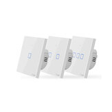 SONOFF® T0 EU/US/UK AC 100-240V 1/2/3 Gang TX-serie WIFI-wandschakelaar Smart Wall Touch-lichtschakelaar voor Smart Home Werken met Alexa Google Home