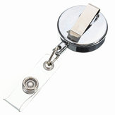 Retractor de cadena de tracción de metal retráctil de 30 mm para titular de tarjeta de identificación de insignia de correa de retracción de llave