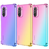 Bakeey for POCO F3 Global Version Case Gradient Color with Four-Corner Airbag Shockproof Translucent Soft TPU Protective Case