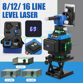 8/12/16 Line Laser Level Digital Self Leveling 360° Rotary Measuring Machine