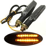 2 sztuki 9 diod LED 12V Lampki kierunkowskazów motocyklowych koloru bursztynowego - Uniwersalne