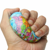 Schaumstoff-Stressabbau-Ball mit Weltkarte des Planeten Erde