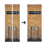 3D DIY Harry Potter Platform 9 3/4 Door Wall Sticker Wrap Mural Decole Self Adhesive Room Decor