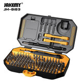 Jakemy 145 Piece Precision Screwdriver Set with Comprehensive Repair Kit with 132 CR-V Bits, Anti-Slip Handle, Adjustable Extension Bar