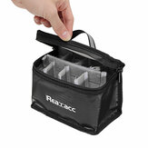 Realacc tűzálló vízálló lipo akkumulátor biztonsági táska (155x115x90 mm) világító fogantyúval