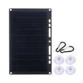 10W 6V 1.7A USB Güneş Paneli Güneş Güç Bankası W / Yüzük Bağlayıcı Göz