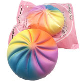 SquishyFun Rainbow Bun Squishy Colorful Jumbo 13cm Slow Rising With Packaging Collection Gift Toy
