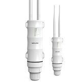 Wavlink AC600 Kabellos Wasserdichter 3-1 Repeater Hochleistungs-Außen-WIFI-Router/Access Point/CPE/WISP Kabellos WiFi Repeater Dualband 2,4/5GHz 12dBi Antenne POE