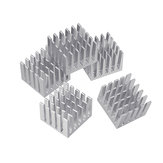 Öt darab helyezhető léghűtő alumínium DIY IC Chip hűtőborda, 20x20x15 mm méretben