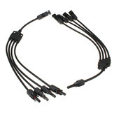 1 Pair Y Branch Five-Way MC4 Solar Panel Adaptor Cable Connector 1 to 4 Wire