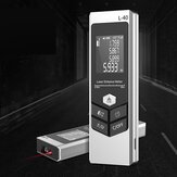40m Dijital Mini Lazer Elektronik Açılı Telemetre Sensör M / In / Ft Birim Anahtarlamalı USB Şarj Lazer Mesafe Ölçer