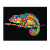 DIY 5D Diamond Painting Colorful Chameleon Art Craft Kit Handmade Wall Decorations Gifts for Kids Adult