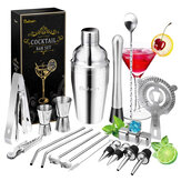 Set di shaker da cocktail Baban professionale in acciaio inossidabile da 550 ml con 22 accessori per il bartender.