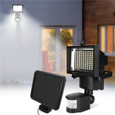 100 LED Solar Lights PIR Motion Sensor Flood Light Outdoor Garden Security Wall Lamp