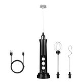3 IN 1 Milk Frother Handheld 3 Speeds Coffee Frother Electric Whisk USB Rechargeable Foam