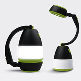 Luz de camping / lámpara LED multifuncional recargable por USB para exteriores, senderismo, hogar, 3 en 1, linterna, lámpara de mesa, banco de energía