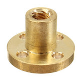 Śruba miedziana ze złotką M6 o skoku 2 mm,nakrętka z mosiądzu do silnika krokowego o gwincie o pliku 6 mm,elementy CNC
