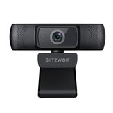 Blitzwolf® BW-CC1 1080P HD webkamera automatikus fókuszálással 1920*1080 30FPS USB 2.0 beépített mikrofonnal élő video hívásokhoz