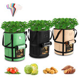 3 Pcs Grow Bag Kartoffel Hochleistungsgewebe Pflanzentopf Behälter Pflanzer