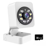 Guudgo 1080P Wifi Kamera mit 32GB TF Karte Tuya Indoor Smart Home Sicherheit PIR Bewegungsmelder Zwei-Wege-Audio Sirene Kabellose CCTV Überwachungskamera