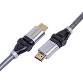 Choseal QS8135 HD Male To Male 360 Degrees Rotatable Terminal 3D 4Kx2K 2.0V Cable for TV TV Box