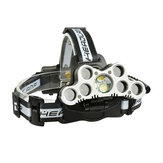 XANES 2502A 2200LM 2×XPE+5×T6 7LED 6Modes USB Charging Zoom Headlamp 18650 Battery