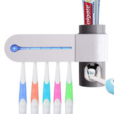 UV Porte-brosse à dents mural avec distributeur de dentifrice pour stérilisateur de brosse à dents