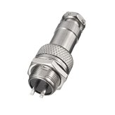 Excellway® GX12 2Pin Aviation Plug Male/Female 12mm Wire Panel Connector Adapter 