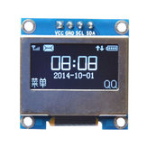 0.96-calowy wyświetlacz OLED IIC I2C 4Pin Biały LED z osłoną ochronną ekranu Geekcreit dla Arduino - produkty kompatybilne z oficjalnymi płytami Arduino
